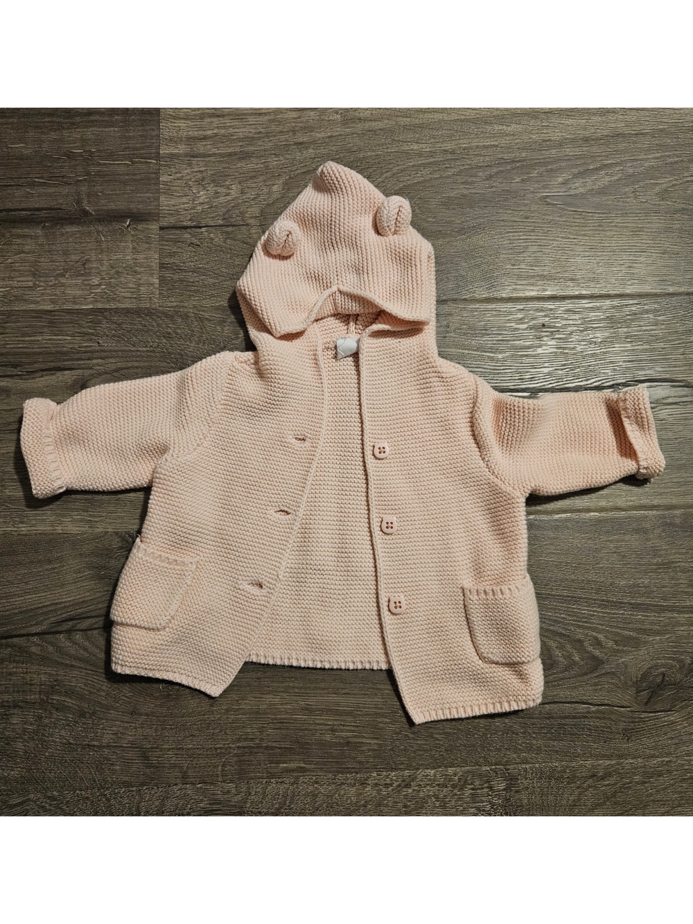 3 To 6 Months - GAP Baby Knit Hooded Cardigan
